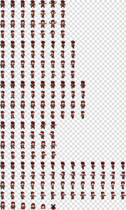 Universal Lpc Sprite Male 01 Full   Free Pixel Art Sprite Sheet  HD Png DownloadTransparent PNG