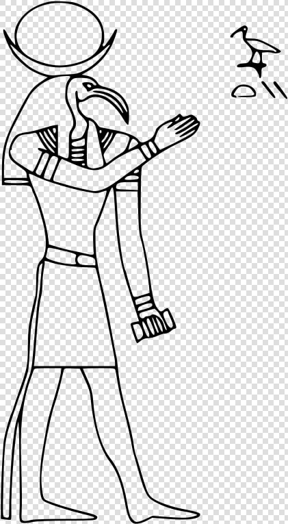 Thot   Egyptian God Drawing Thoth  HD Png DownloadTransparent PNG