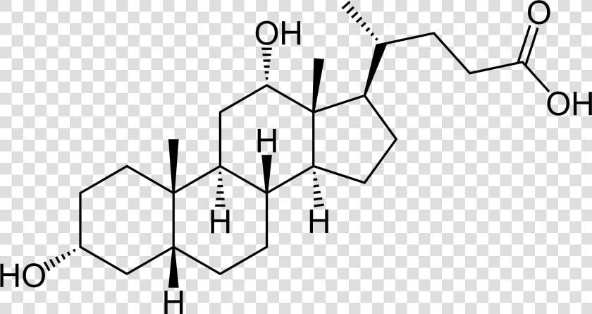 Deoxycholic Acid   Deoxycholic Acid Structure  HD Png DownloadTransparent PNG