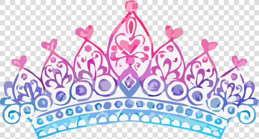 Crown Clip Design Hair   Tiara Cartoon Princess Crown  HD Png DownloadTransparent PNG