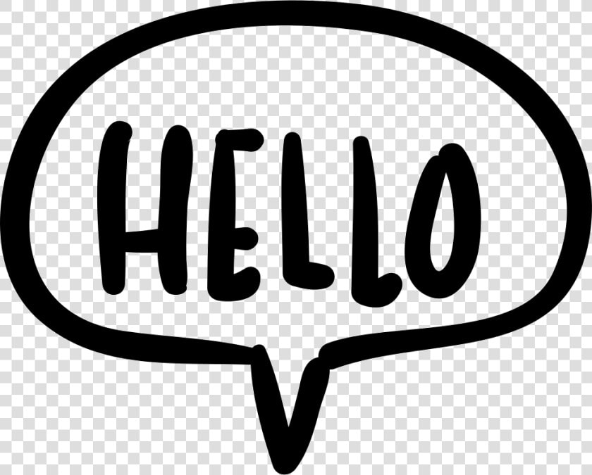 Hello Speech Bubble Handmade Chatting Symbol  HD Png DownloadTransparent PNG