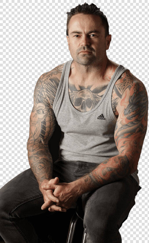 Muscle Tatto Man Png   Barechested  Transparent PngTransparent PNG