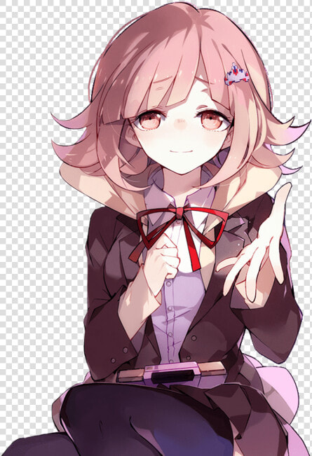 Anime Gamer Girl Png   Chiaki Nanami Fanart Transparent  Png DownloadTransparent PNG