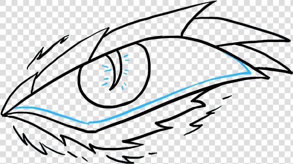 How To Draw A Dragon Eye   Easy Dragon Eye Drawing  HD Png DownloadTransparent PNG