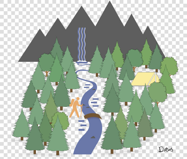 Backpacking   Christmas Tree  HD Png DownloadTransparent PNG