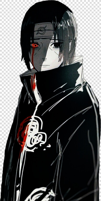  itachi  uchiha  naruto  anime  tumblraesthetic  blackandwhite   Itachi Uchiha Sad  HD Png DownloadTransparent PNG