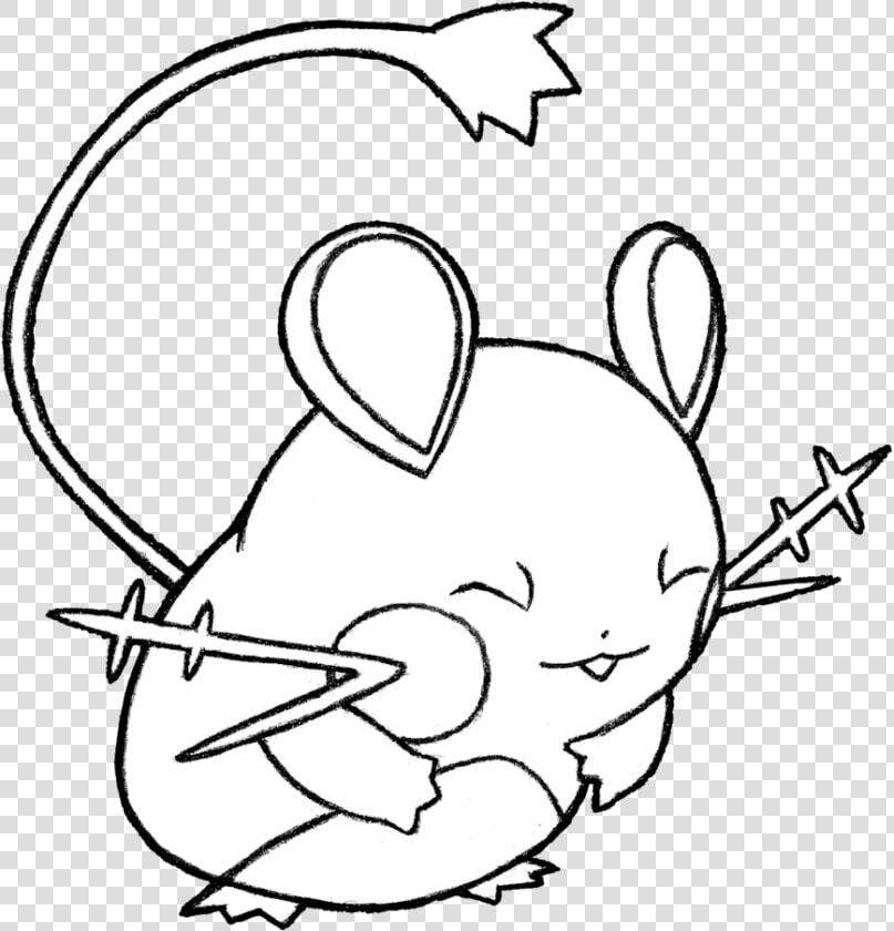 Dedenne Pokemon Drawing   Png Download   Pokemon Dedenne Coloring Pages  Transparent PngTransparent PNG