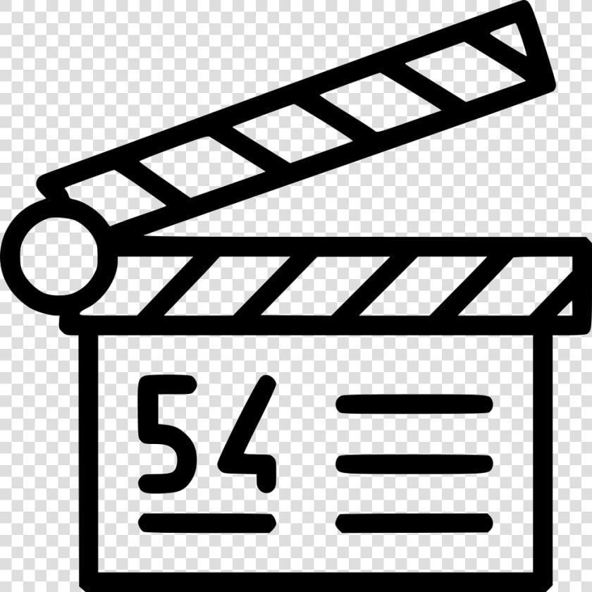 Film Clapper   Movie Action Thing Outline  HD Png DownloadTransparent PNG