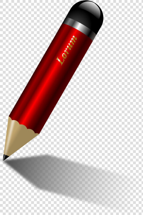 Pen office Supplies pencil   Red Pencil  HD Png DownloadTransparent PNG