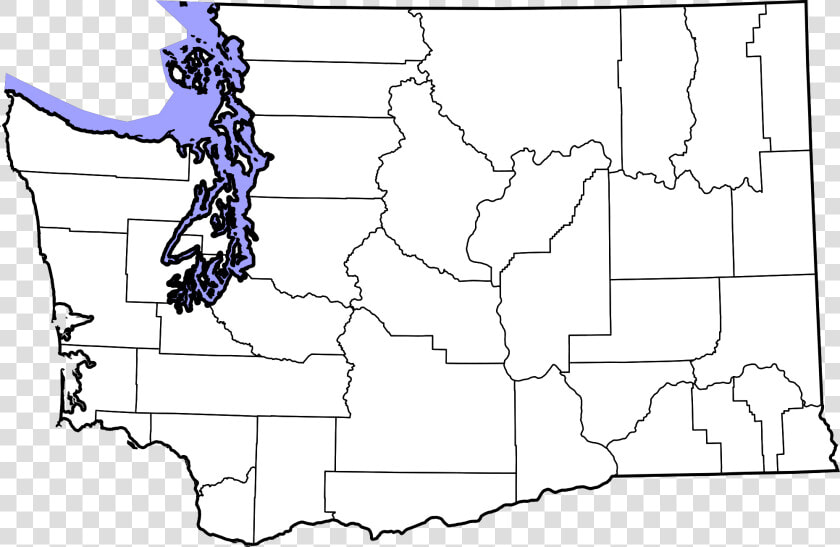 Washington State Outline Png   Blank Map Of Washington State Counties  Transparent PngTransparent PNG