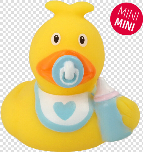 Lilalu Quietscheente Mini Baby Ente Junge Frontansicht   Baby Toys  HD Png DownloadTransparent PNG