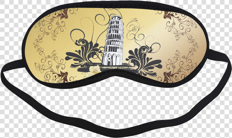 The Leaning Tower Of Pisa Sleeping Mask   Eye Mask With Googly Eyes  HD Png DownloadTransparent PNG