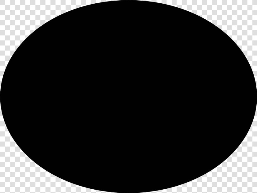 Black circle oval clip Art black And White   Circle  HD Png DownloadTransparent PNG