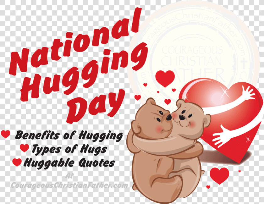 Cuddle Clipart Dad Hug   National Hugging Day 2019  HD Png DownloadTransparent PNG