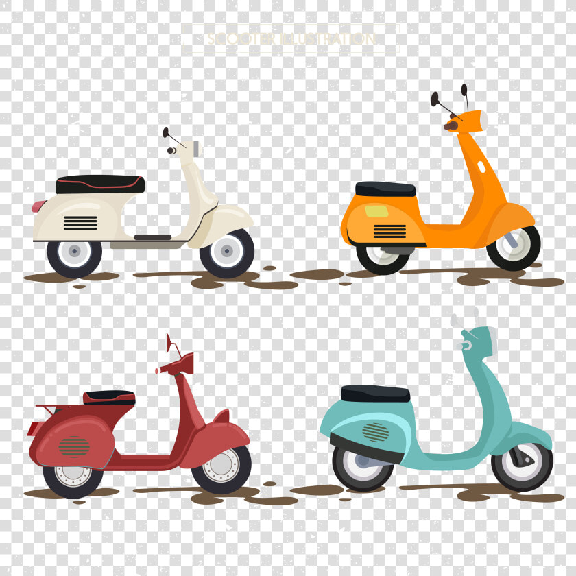 Transparent Razor Scooter Clipart   Vespa  HD Png DownloadTransparent PNG