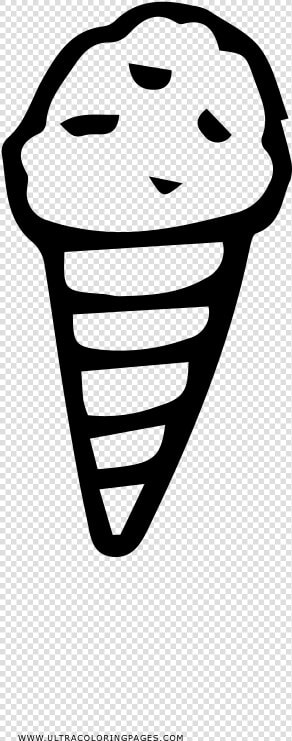 Snow Cone Coloring Page   Gelato  HD Png DownloadTransparent PNG