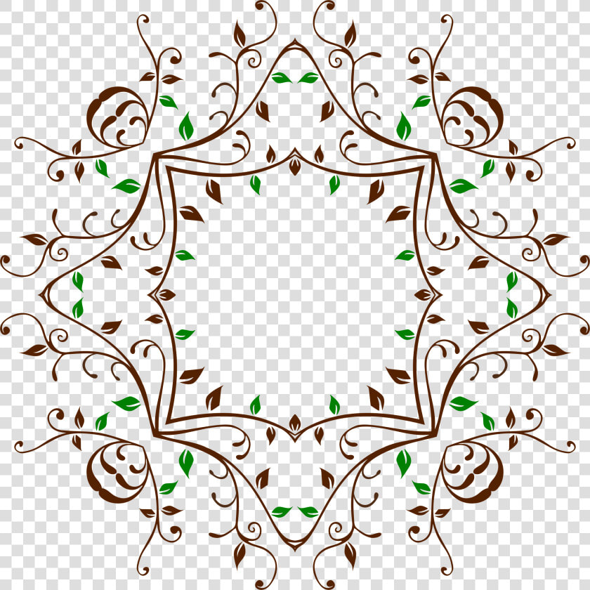 Leafy Vine Frame  HD Png DownloadTransparent PNG