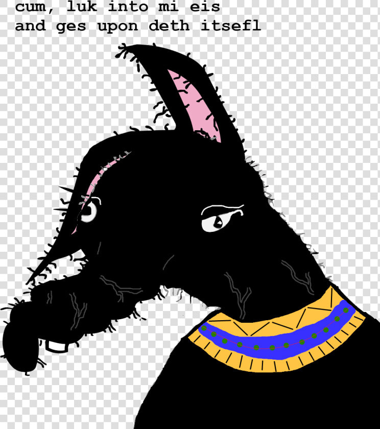 Anubis Memes   Transparent Cartoons   Gooby Anubis  HD Png DownloadTransparent PNG