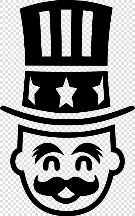 Uncle Sam   Uncle Sam Hat Clipart Black And White  HD Png DownloadTransparent PNG