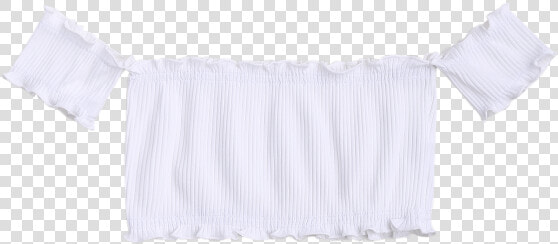 Transparent White Ruffle Off The Shoulder Top  HD Png DownloadTransparent PNG