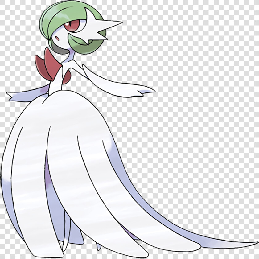 Gardevoir Sugimori Artwork   Mega Gardevoir  HD Png DownloadTransparent PNG