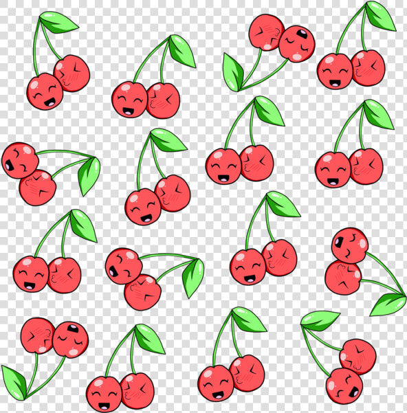 Kawaii Food Pattern   Transparent Kawaii Food  HD Png DownloadTransparent PNG