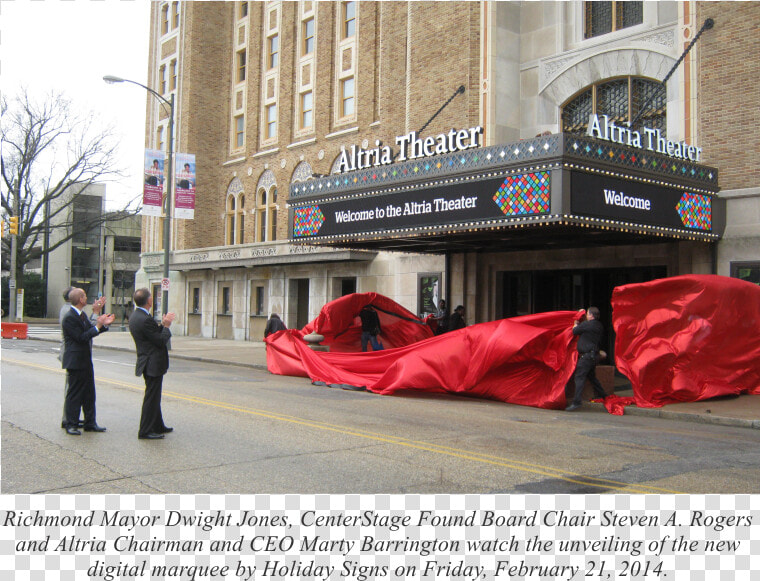 Wmond Va Unveiling Theater Marquee Altria  HD Png DownloadTransparent PNG