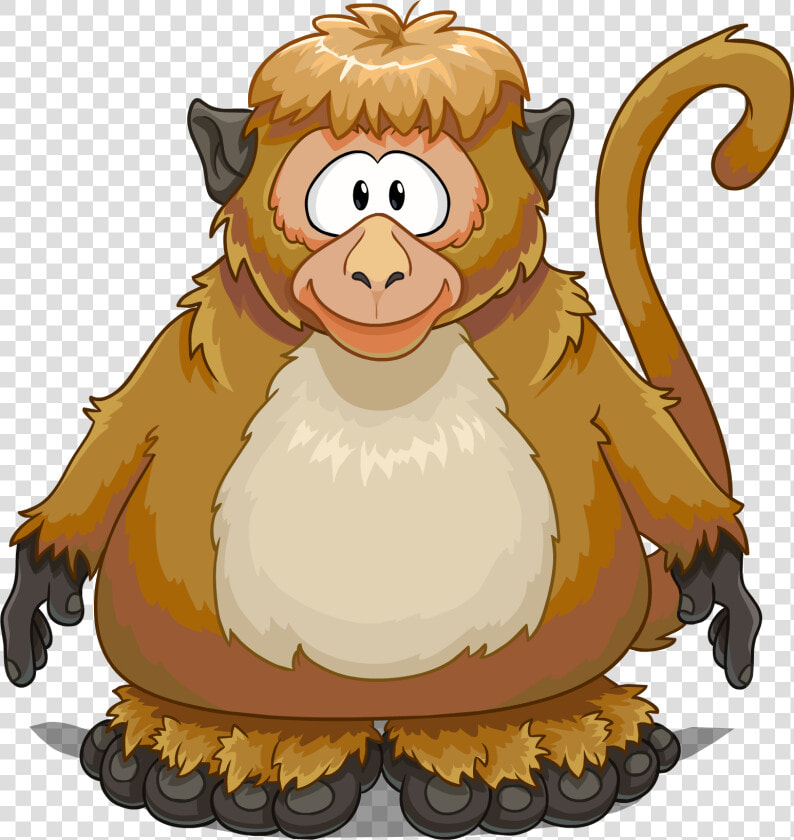 Monkey Costume On A Player Card   Penguin In A Monkey Suit  HD Png DownloadTransparent PNG