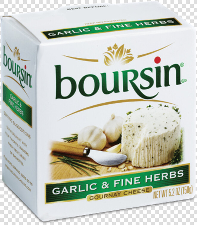 Boursin R Cheese Garlic Fine Herbs   Boursin Cheese  HD Png DownloadTransparent PNG