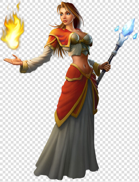 Orc Warrior Art   World Of Warcraft Female Mage  HD Png DownloadTransparent PNG