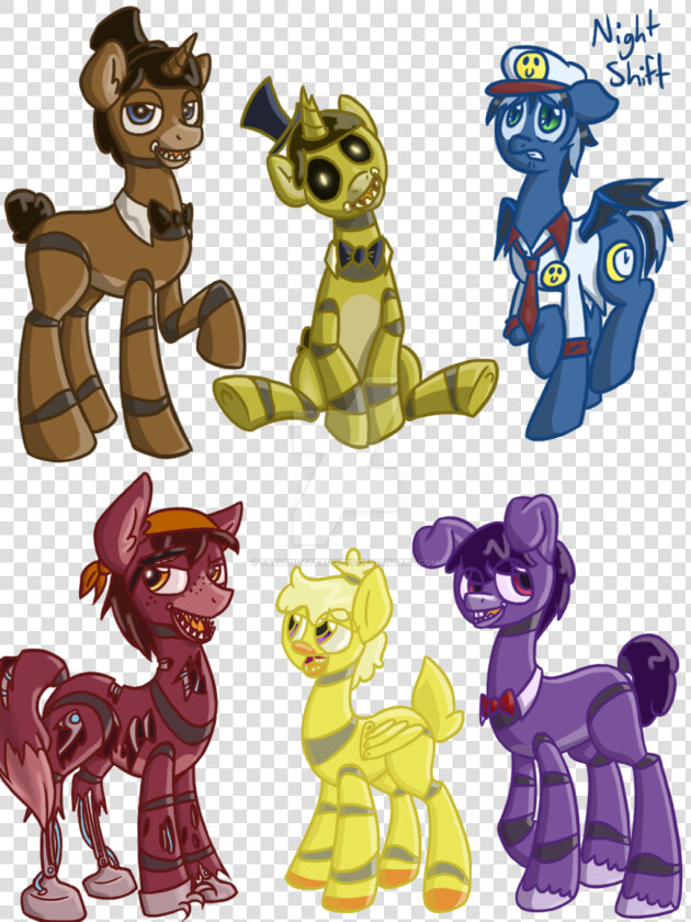 Fallenfateadopts  Bonnie  Chica  Five Nights At Freddy   Freddy Pony  HD Png DownloadTransparent PNG