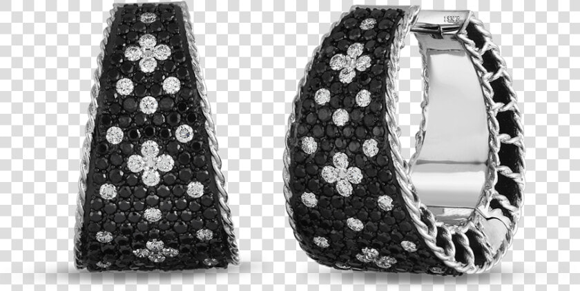 Black Diamond Pave Earings  HD Png DownloadTransparent PNG