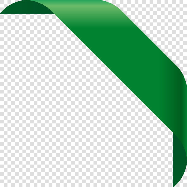 Corner Ribbon01 Dark Green   Green Ribbon Vector Png  Transparent PngTransparent PNG