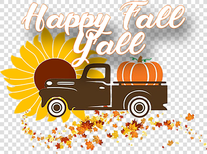 Happy Fall Y All Truck Tee   Png Download   Background Happy Fall Y All  Transparent PngTransparent PNG