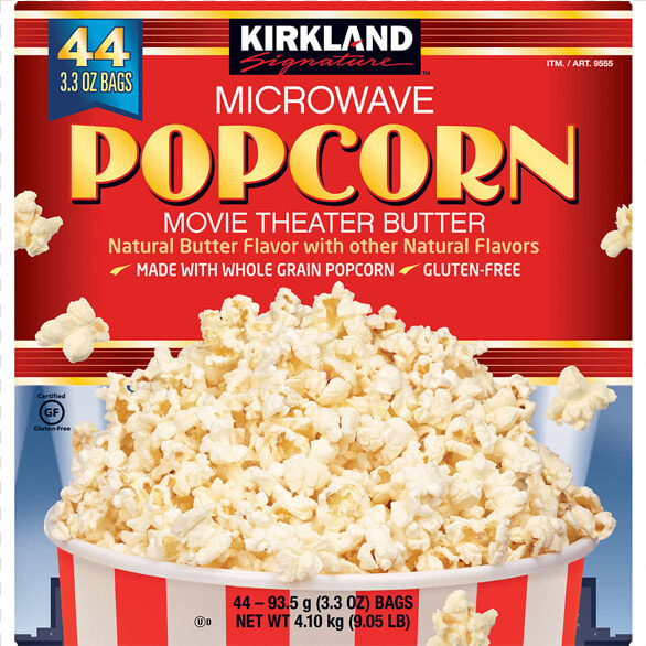 Kirkland Microwave Popcorn Movie Theater Butter  HD Png DownloadTransparent PNG