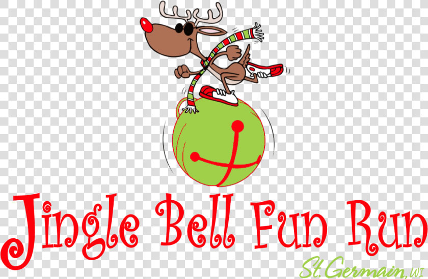 Jingle Bell Run Logo No Year 4c   Cartoon  HD Png DownloadTransparent PNG