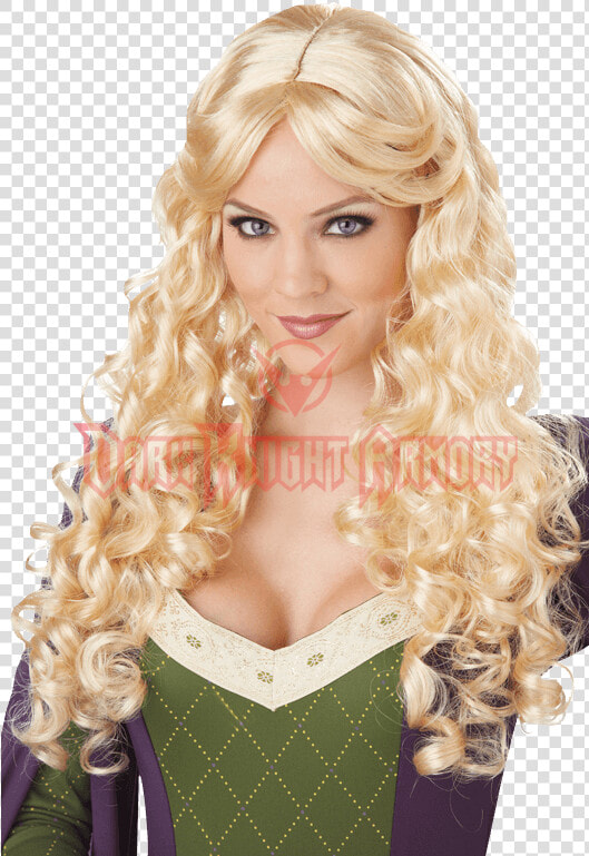 Clip Art Short Curly Blonde Hair   Women Costume Wigs  HD Png DownloadTransparent PNG