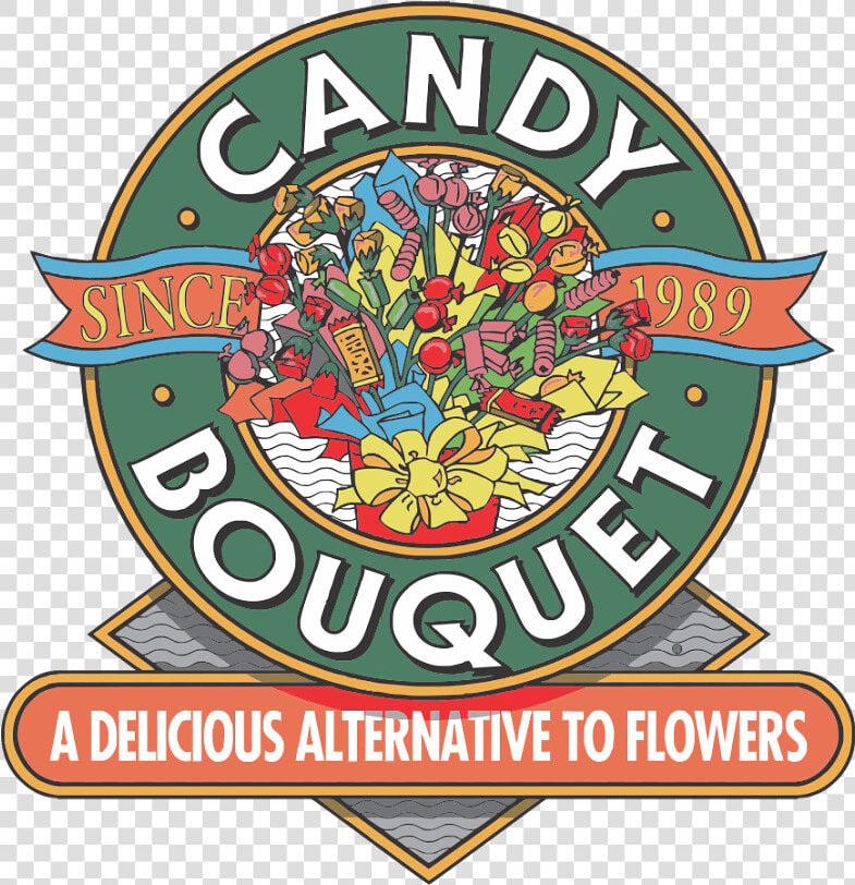 Candy Bouquet Logo  Candy Bouquet Logo Vector   Label  HD Png DownloadTransparent PNG