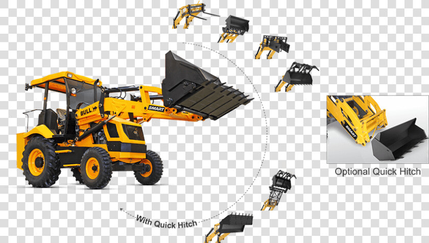 60loader   Bull Smart Backhoe Loader  HD Png DownloadTransparent PNG