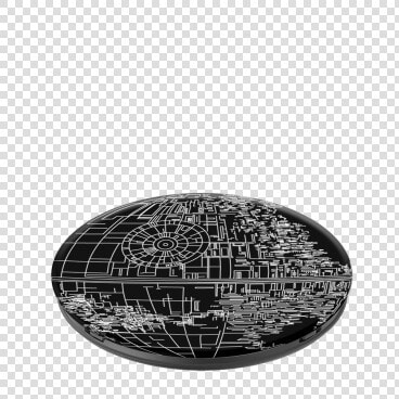 Popsockets Aluminium Death Star Title Popsockets   Circle  HD Png DownloadTransparent PNG