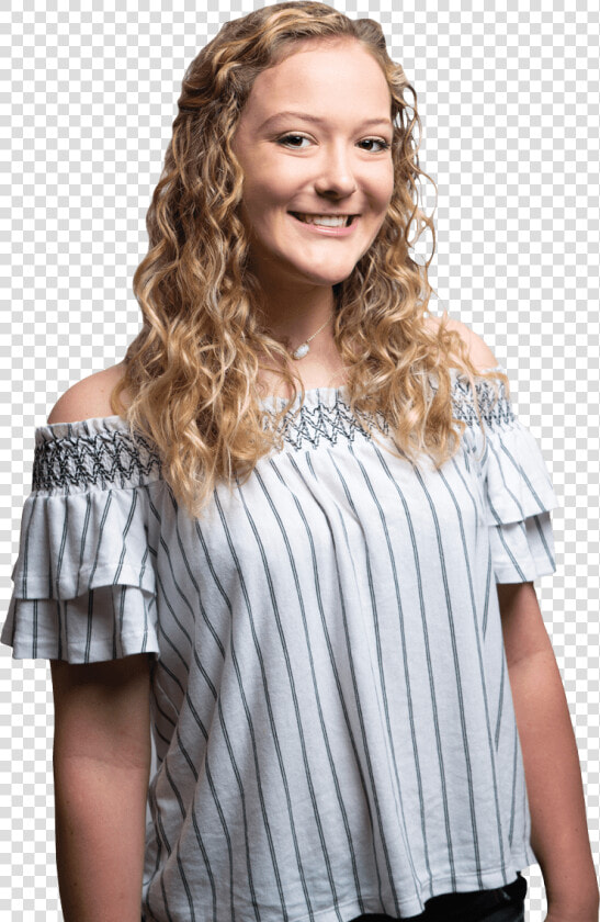 Young Blonde Girl Smiling  Straight White Teeth  Curly   Girl  HD Png DownloadTransparent PNG