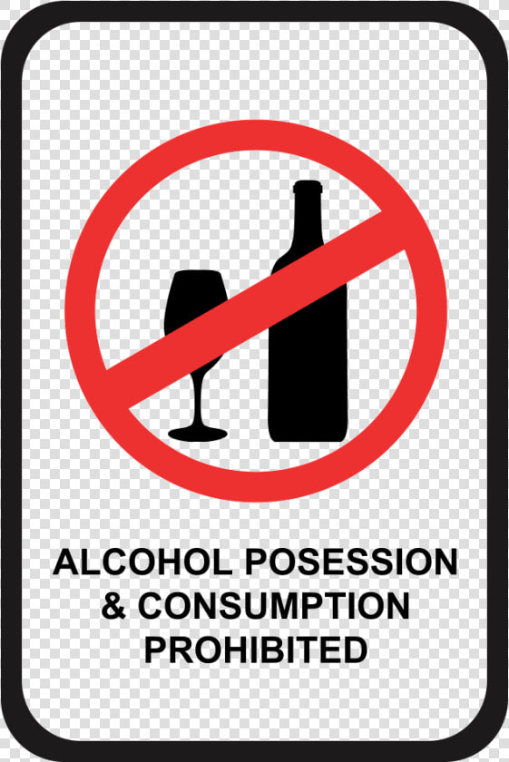 Alcohol Possession And Consumption Prohibited   Food Or Drinks Allowed Sign  HD Png DownloadTransparent PNG