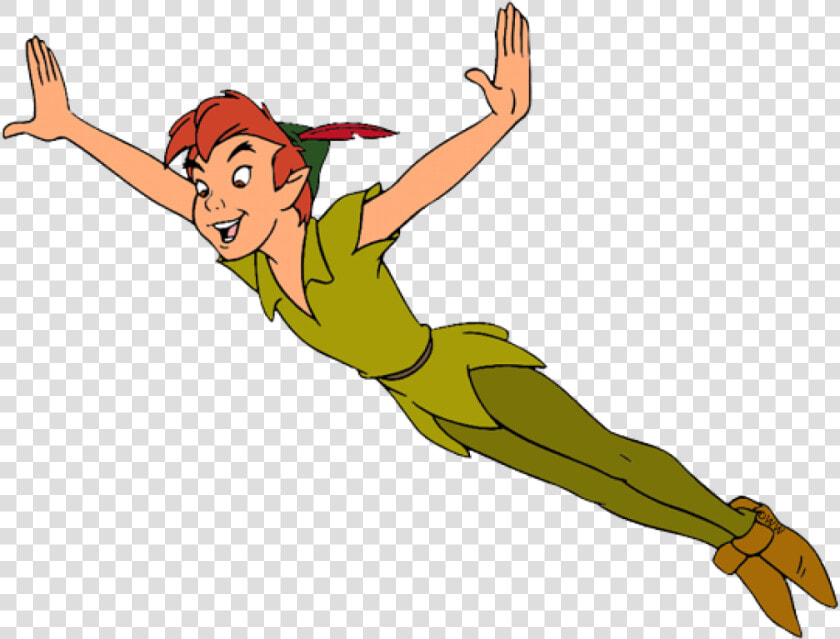 Architecture Attractive Peter Pan Clip Art Tinker Bell   Disney Peter Pan Flying  HD Png DownloadTransparent PNG