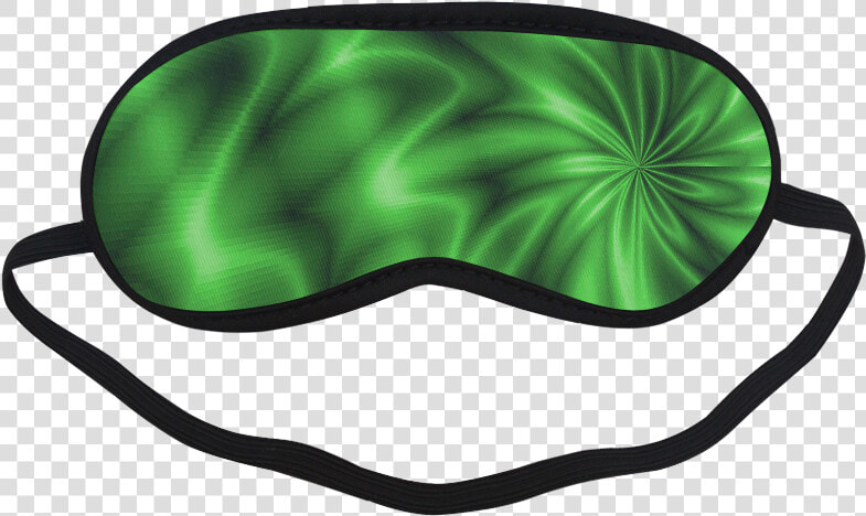 Green Shiny Swirl Sleeping Mask   Funny Sleeping Eye Mask Design  HD Png DownloadTransparent PNG