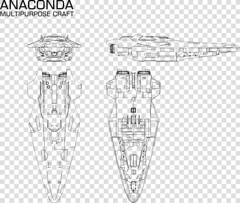 Port Drawing Sparth   Elite Dangerous Anaconda Logo  HD Png DownloadTransparent PNG