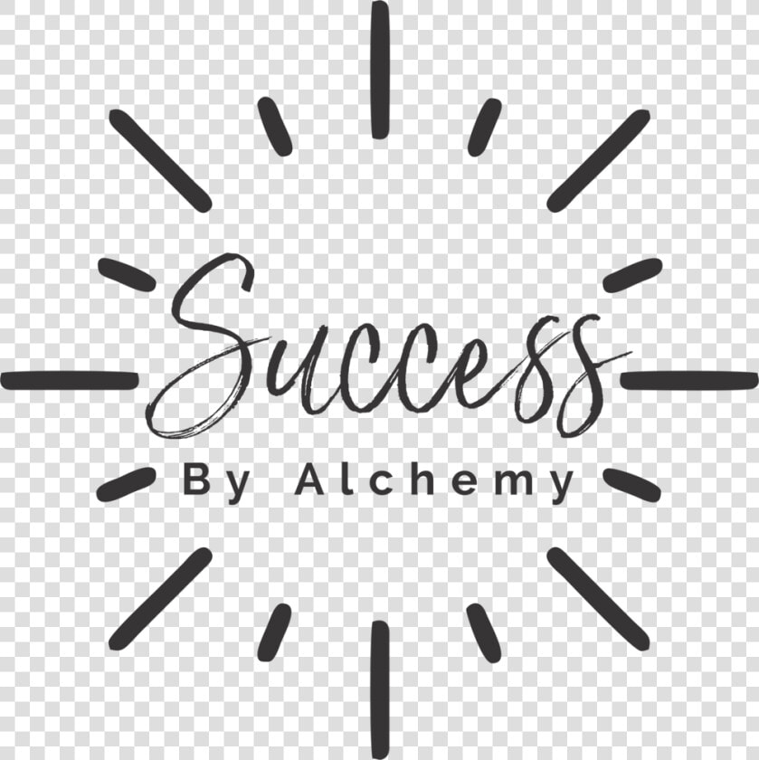 Success By Alchemy Logo Black On Clear At   Calligraphy  HD Png DownloadTransparent PNG