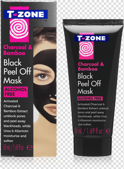 Peel Off Mask   T Zone Charcoal Face Mask  HD Png DownloadTransparent PNG