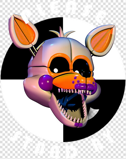  lolbit  fnaf  orange  fox  five  nights  background  HD Png DownloadTransparent PNG