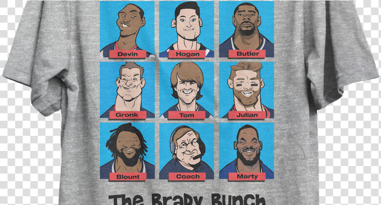 Brady Bunch T Shirts   Bill Belichick T Shirt Faces  HD Png DownloadTransparent PNG