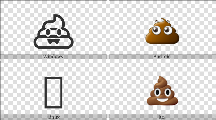 Pile Of Poo On Various Operating Systems   Utf 8 Poo  HD Png DownloadTransparent PNG